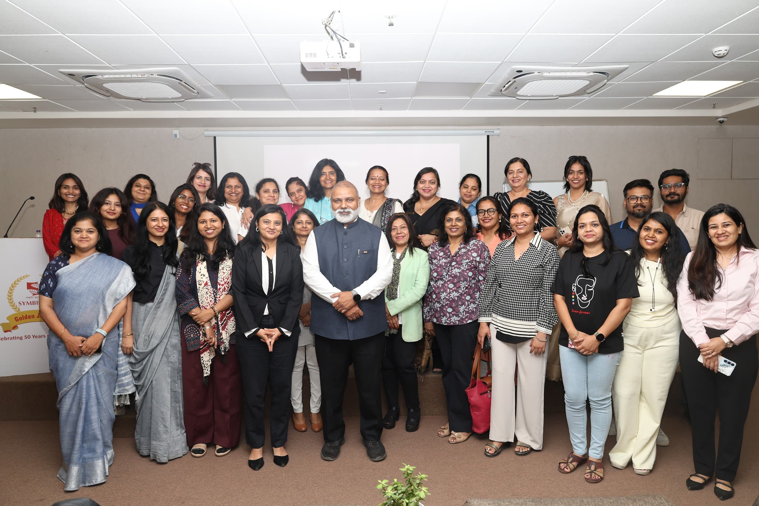 Cohort 1 women at a SHELeadsIndia Accelerator session, Symbiosis